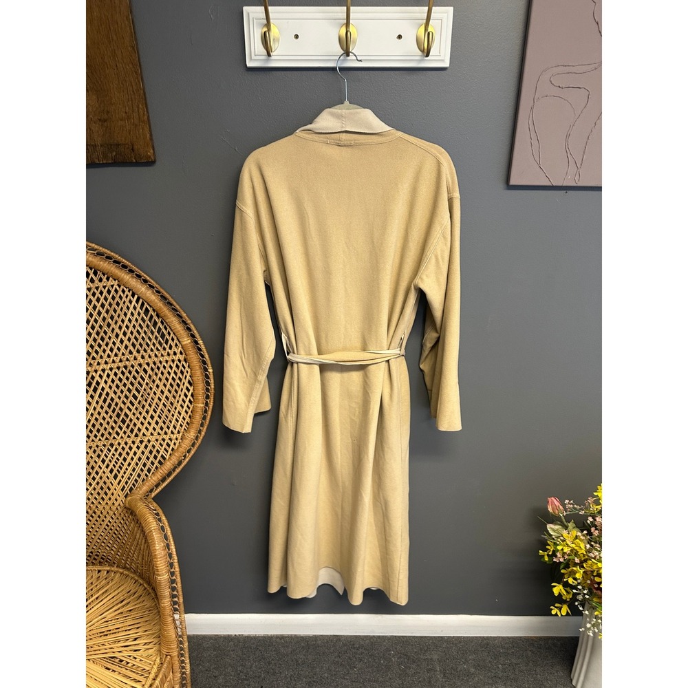 J Crew Robe Camel Cream Knit Long Sleeve Belted Loungewear Women One Size - Picture 7 of 7